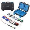 Estuche para tarjetas de memoria PULUZ 27 en 1 para 4CF + 8SD + 9TF + 1Card PIN + 1Standard SIM + 2Micro-SIM + 2Nano-SIM