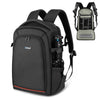 Puluz al aire libre portátil impermeable a prueba de agua a prueba de rasguños dual hombros mochilas PTZ PTZ Estabilizador Bolsa de cámara con cubierta de lluvia para cámara digital, DJI Ronin-SC / Ronin-S (Negro)