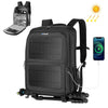 PULUZ Solar Power Outdoor Portable Camera Dual Shoulders Backpack Laptop Bag (Negro)