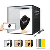 PULUZ 40 CM PLOTETING PORTABLE LIGHT USB Foto de estudio Foto de estudio Tienda de encendido Caja con 6 x fondo de color dual-lateral, tamaño: 40 cm x 40 cm x 40 cm (negro)