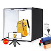 PULUZ Photo Studio Caja de luz Portátil 60 x 60 x 60 cm Tienda de luz LED 5500k Luz blanca Mini 36W Fotografía Dimmable Mini 36W Photography Tent kit con 6 fondos removibles (negro naranja blanco rojo rojo) (enchufe de AU)