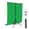 PULUZ 1x2M T-Forma T Foto de estudio Fondo de soporte de soporte soporte de soporte transversal Kit de soporte con clips (verde)