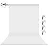 Fondo de fotografía PULUZ de 3m x 6m, espesor de fondo de estudio fotográfico, telón de fondo de tela (blanco)