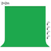 PULUZ 2m x 2m Fondo de fotografía Grosor Fondo de estudio fotográfico Fondo de tela (Verde)