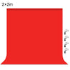 PULUZ 2m x 2m Fondo de fotografía Grosor Fondo de estudio fotográfico Fondo de tela (Rojo)