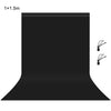 Fondo de tela PULUZ para fotografía de 1 m x 1,5 m para estudio fotográfico (negro)