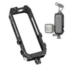 Marco de la carcasa de la plataforma de la jaula protectora PULUZ con soportes de zapatos fríos y adaptador de trípode plegable magnético para Insta360 One X2 (Negro)