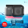PULUZ 60m Profundidad Submarina Estuche de Buceo Carcasa de Cámara Impermeable para Insta360 One RS 4K (Transparente)