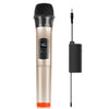 Micrófono dinámico inalámbrico PULUZ UHF con pantalla LED (ORO)
