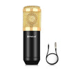 Puluz Condenser Microphone Studio Broadcast Professional Singing Micrófono (Oro)