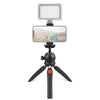 PULUZ Mini VLOG Live Stabilizer Stand Trípode con abrazadera de teléfono para teléfonos inteligentes (Rojo)