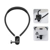 Soporte magnético de silicona para cuello PULUZ, soporte de visión POV con abrazadera para teléfono para cámaras/teléfonos de acción GoPro (negro)