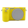 Puluz Soft Silicone Case para Sony ILCE-6500 (amarillo)