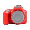 Estuche protector de silicona suave PULUZ para Nikon D3500 (rojo)