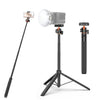 Trípode para selfies con teléfono PULUZ de 1,4 m, soporte para transmisión en vivo de vlogs con clip para teléfono (negro)
