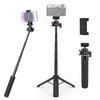 Trípode de extensión para cámara de teléfono mini PULUZ con cabezal esférico de 360 grados y zapata fría para selfies (negro)