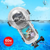 Estuche de buceo sellado y resistente al agua para Insta360 X5 PULUZ de 60 m (transparente)