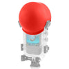 Para Insta360 X5 PULUZ Estuche de buceo invisible Protector de lente de silicona Tapa protectora de lente (Rojo)