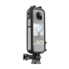 Para Insta360 X3 PULUZ Cold Shoe PC Marco protector de plástico con adaptador de montaje y tornillo (negro)