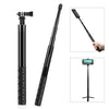 PULUZ Monopod de palo selfie de metal de 110 cm con base adaptadora invisible y tornillo para Insta360 One RS / X2 / X3 / X4