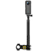 Adaptador de soporte de cámara de montaje de accesorio de manillar de bicicleta de motocicleta PULUZ con soporte de monopie