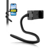 Soporte de montaje de clip flexible de silicona PULUZ con abrazadera para teléfono para teléfonos / GoPro (negro)