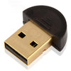 Adaptador USB Micro Bluetooth 4.0 + EDR, soporte de datos de voz (distancia de transmisión: 30 m) (negro)