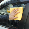 Toalla de secado de gamuza sintética KANEED Paño de gamuza de PVA súper absorbente para un secado rápido del automóvil, tamaño: 43 x 32 x 0,2 cm (amarillo)