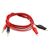 Cable de prueba de conector banana a pinza de cocodrilo, longitud: 1 m