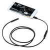 Cámara de inspección de tubo de serpiente con endoscopio micro USB a prueba de agua con 6 LED para teléfono Android OTG, longitud: 1 m, diámetro de la lente: 7 mm