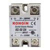 Relé de estado sólido KONGIN KG-50DA AC 24-380V para controlador de temperatura PID, entrada: DC 3-32V