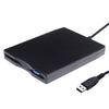 Unidad de disquete portátil USB, unidad de disquete externa USB (negro)