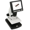 Microscopio digital autónomo LCD de 500X 5 megapíxeles de 3,5 pulgadas con 8 LED, compatible con tarjeta TF de hasta 32G (DMS-038M) (blanco)