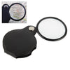 10 PCS 5X 50mm Lupa de bolsillo plegable Lupa Lupa de bolsillo Spiegel (Negro)
