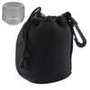 Lente de cámara SLR de neopreno Bolsa de transporte Bolsa de bolsa con mosquetón, Tamaño: 8x10cm (Negro)