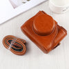 Estuche de cuero PU para cámara de cuerpo completo con correa para FUJIFILM X10 / X20 (marrón)