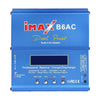 iMAX B6AC Cargador de equilibrio de batería LCD RC Lipo de 2,6 pulgadas (enchufe de 100-240 V / UE) (azul)