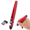 Ratón inalámbrico de 2,4 GHz con minirreceptor USB, distancia de transmisión: 10 m (EL-P01) (rojo)