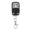 315MHz Código de aprendizaje inalámbrico de metal Control remoto de 4 teclas (Negro + Plata)