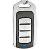 433MHz Código de aprendizaje de metal Control remoto de 4 teclas para puerta de garaje (Negro + Plata)
