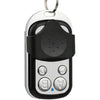433MHz Wireless metal aprendizaje del código 4 claves de control remoto (Negro + Plata)