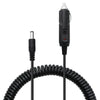 2A 5.5 x 2.1 mm DC Adaptador de fuente de alimentación Enchufe Cargador de coche de cable en espiral, Longitud: 40-140cm