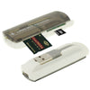 Lector de tarjetas múltiples USB 2.0, compatible con tarjetas SD / MMC, MS, TF, M2 (gris)