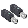 2 PCS CCTV Twisted BNC Single Channel Video Pasivo Transceptor (negro)