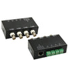 Transceptor Balun de 4 canales de video pasivo BNC a UTP RJ45
