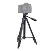 YUNTENG VCT-681 SLR / Micro-SLR / Trípode para cámaras digitales de 138 cm, patas de aluminio plegables de 4 secciones, adecuado para Canon / Nikon / Panasonic / Pentax / Casio / Sony / Fuji (capacidad de carga: 3 kg)