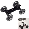 DEBO Cámara de primera generación Camión / Mesa de piso Video Slider Track Dolly Car para cámara DSLR / Videocámaras (Negro)