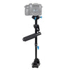 YELANGU S40L Estabilizador de mano de aleación de aluminio de 40 cm para cámara DSLR DV (negro)
