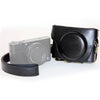 Estuche para cámara de cuero PU de estilo retro con correa para Sony RX100 M3 / M4 / M5 (Negro)