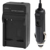 Cargador de coche de batería para cámara digital para Panasonic BCF10 / BCK7E (negro)